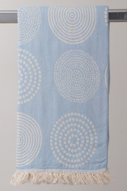 Hamam circles lys blå