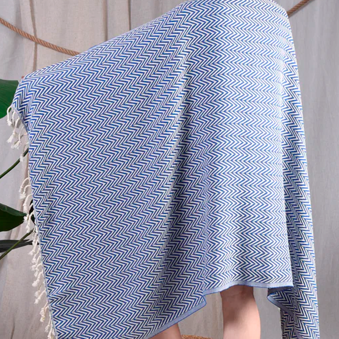 Hamam Double sided Sildeben blå, lille eller stor