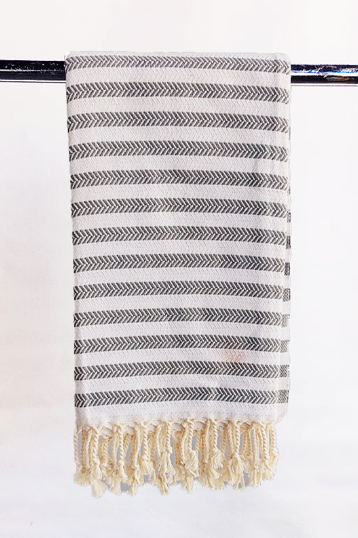 Hamam Single stripe grå