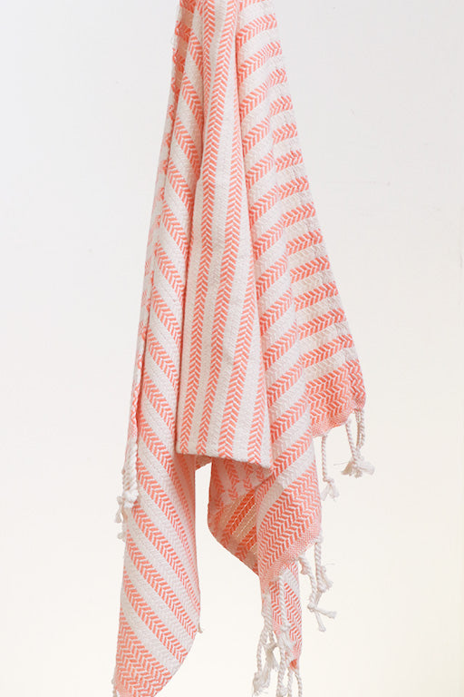 Hamam Single stripe Orange, Lille eller stor