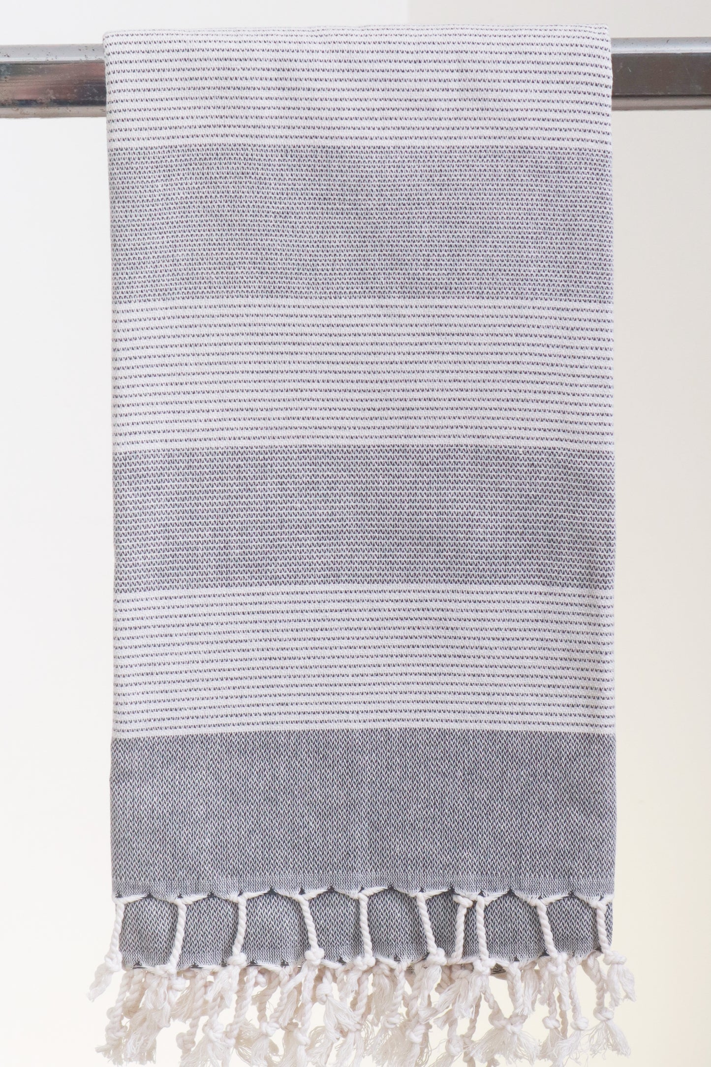 Hamam Soft stripe koks grå