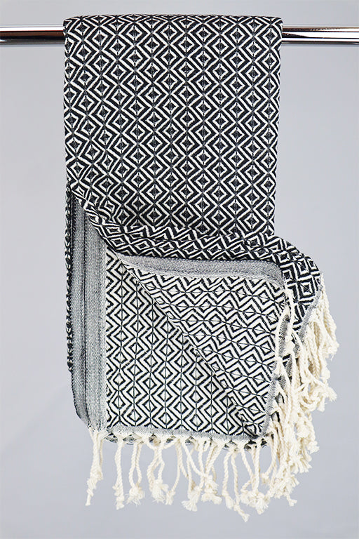 Hamam Double sided Diamond sort, lille eller stor