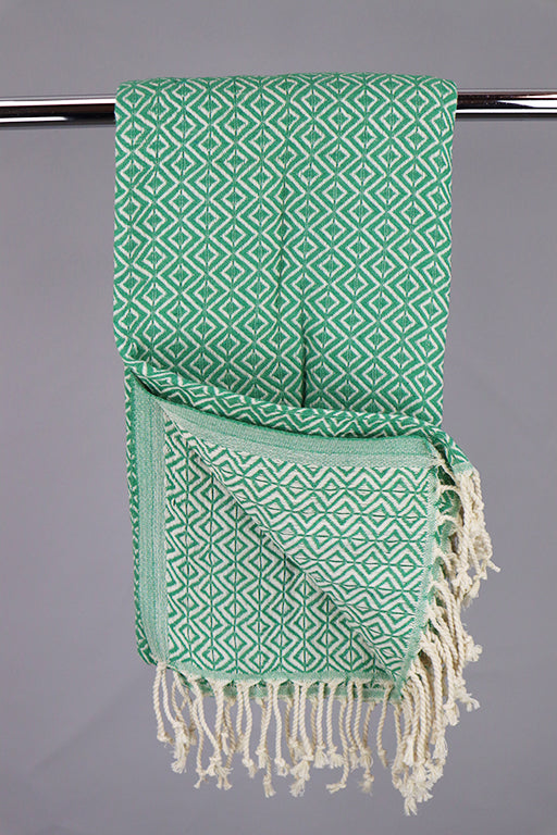 Hamam Double sided Diamond grøn, lille eller stor